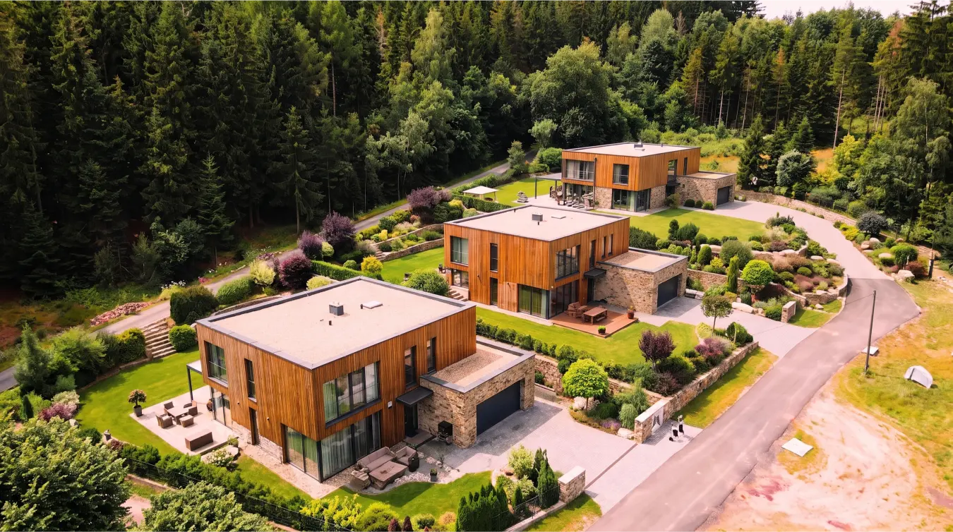 Vizualizace – úhlopříčný pohled na možnou zástavbu